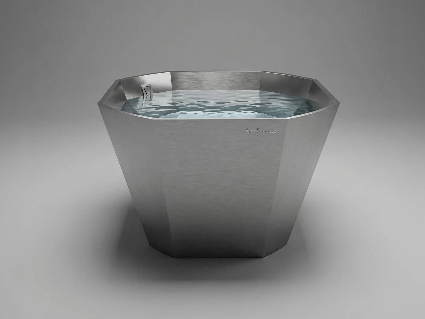 Front view of Colderatti Bowl cold and hot recovery basin