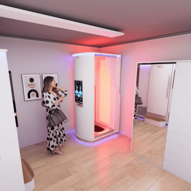 Red light therapy bed